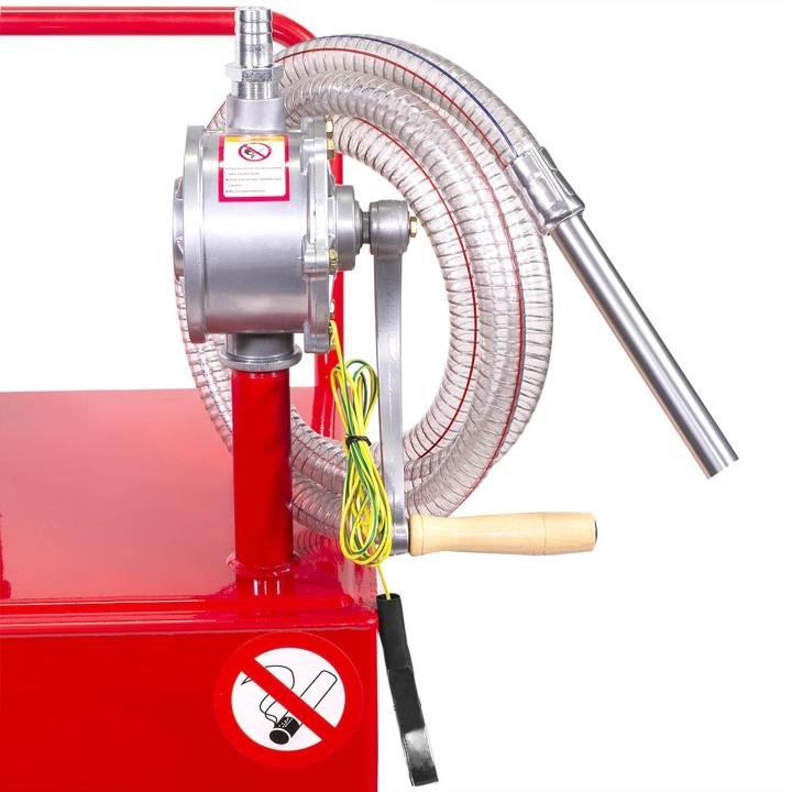 Pro 30 Gallon Gas Fuel Diesel Caddy Transfer Tank Container w/ Rotary Pump Auto - Image 5