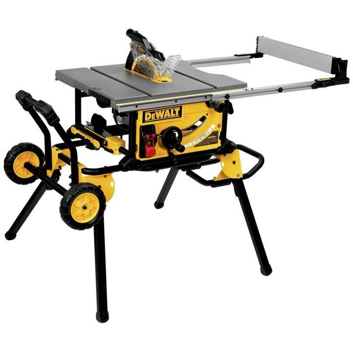 Dewalt DWE7491RS 10 in. 15 Amp Site-Pro Compact Jobsite Table Saw with Rolling Stand