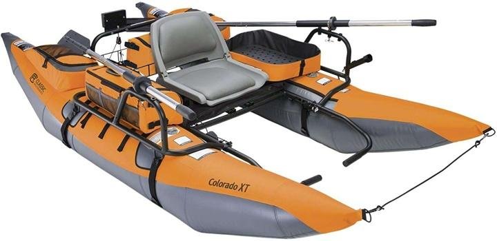Colorado XT Inflatable Pontoon Boat With Transport Wheel & Motor Mount - Image 4