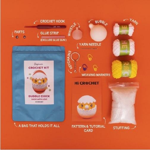 Bubble Egg Chick Crochet Kit - Image 5