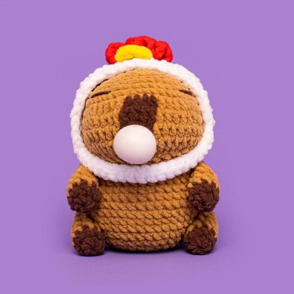 Capybara With A Chick Hat